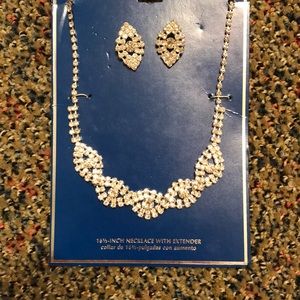 Silver Rhinestone Costume Jewelry